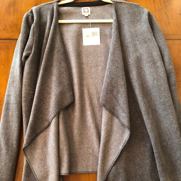 NWT Anne Klein grey size Medium cardigan sweater - Picture 1 of 5